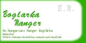 boglarka manger business card